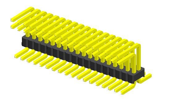 1,27 mm Specijalno zaglavlje igle Dvoredni SMT