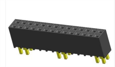 2,54 mm ženska glava ravnog tipa