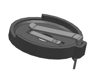 CR2450 litijski držači ploča na kovanicu DIP/THM